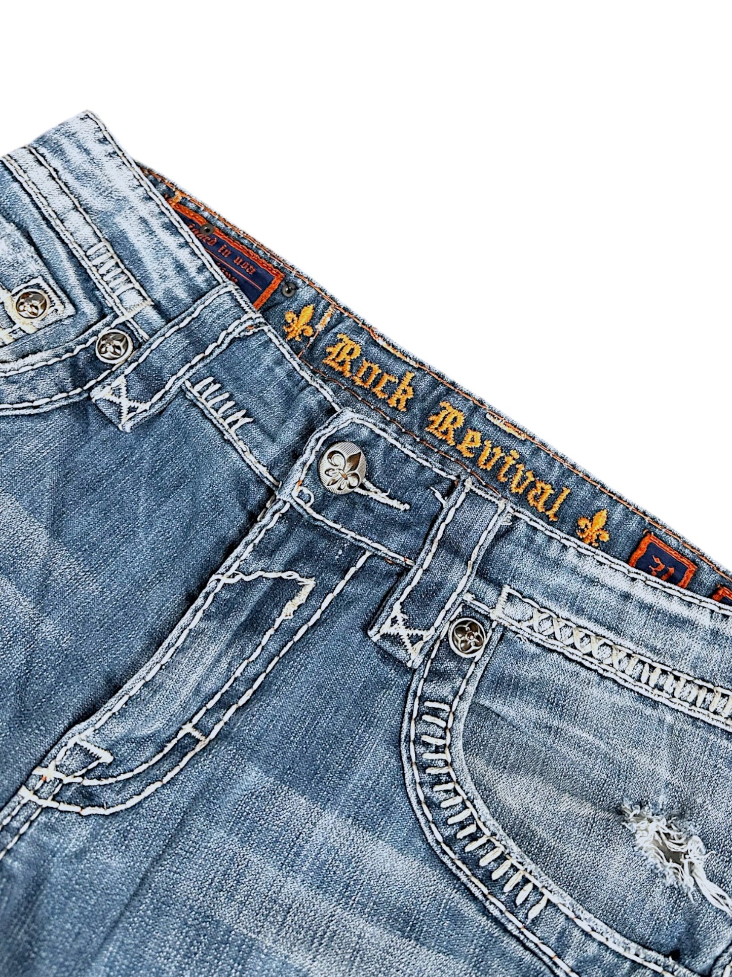 Vintage Rock Revival Y2K Baggy Jeans (M)