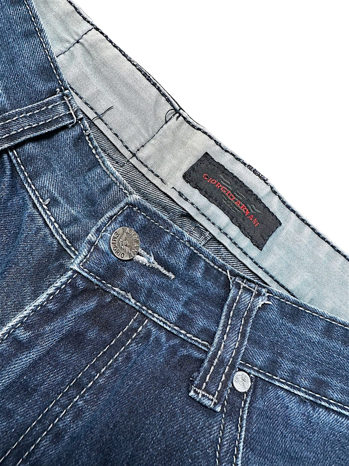 Vintage Armani Y2K Straight Leg Jeans (L)