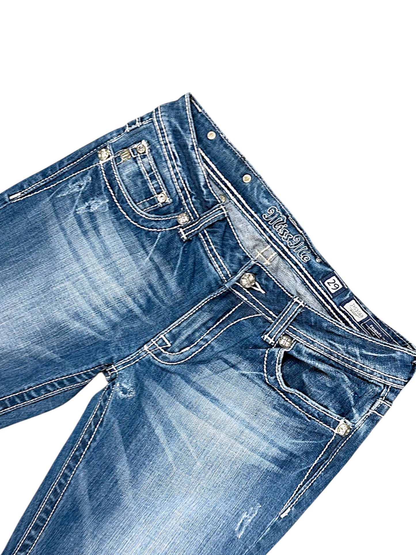 Vintage Miss Me Low Waist Y2K Bootcut / Flared Damenjeans (L)