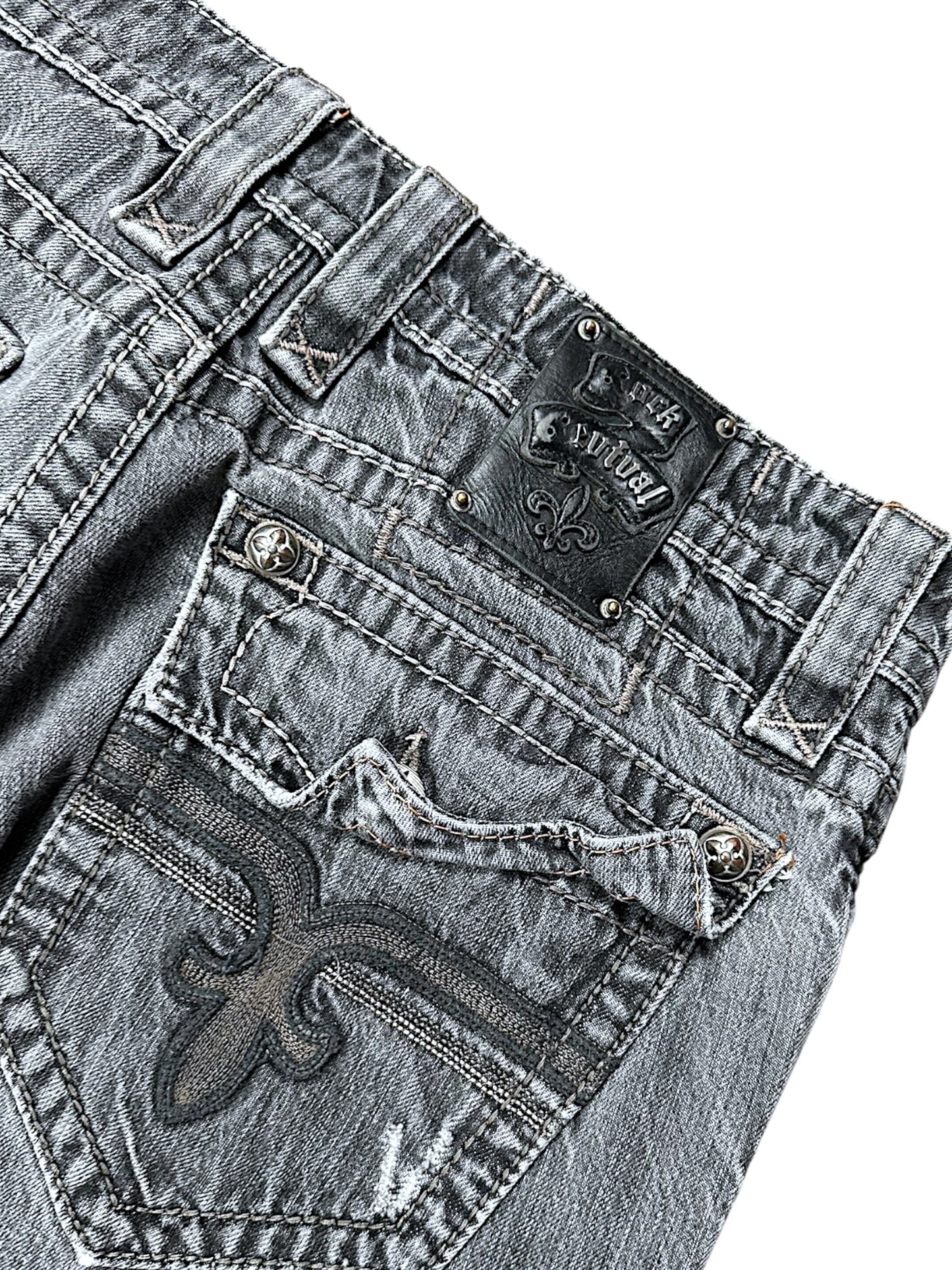 Vintage Rock Revival Y2K Baggy Jeans (M)