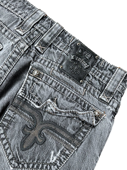 Vintage Rock Revival Y2K Baggy Jeans (M)
