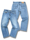 Vintage Diesel Baggy Jeans „Industry“ (S) – Vorder- und Rückansicht