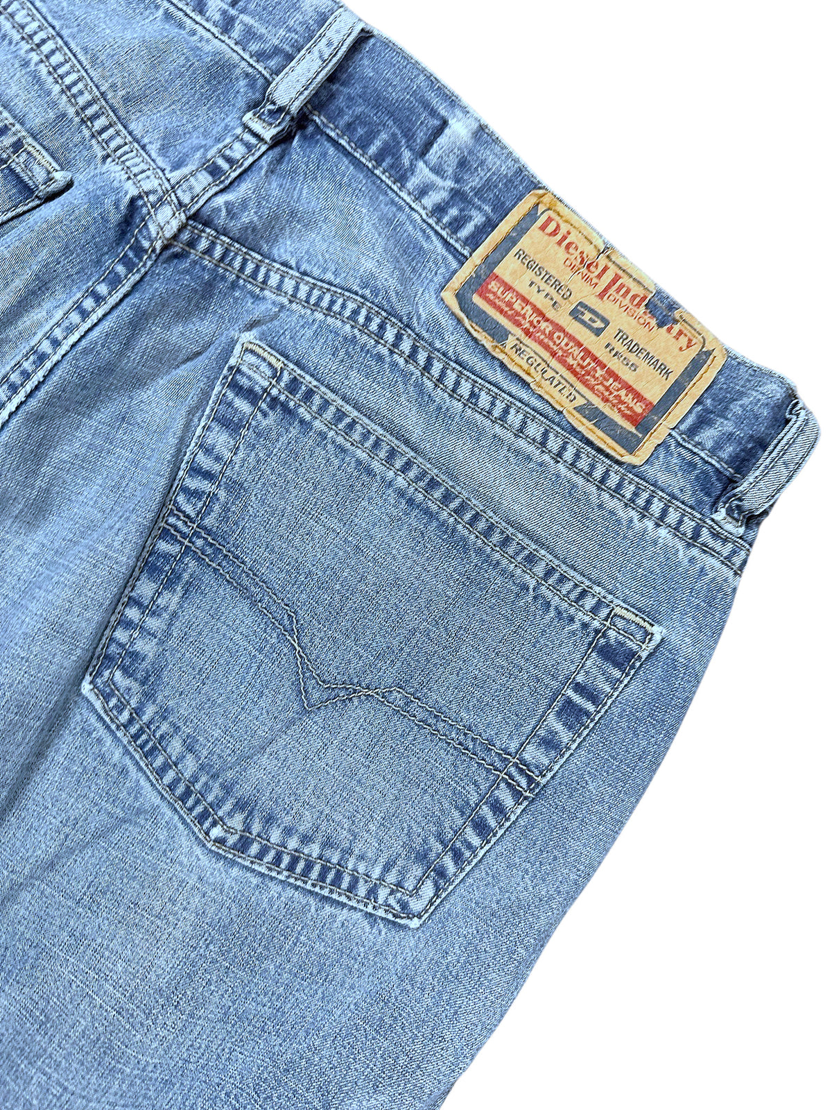 Vintage Diesel Baggy Jeans „Industry“ (S) – Detailaufnahme 3