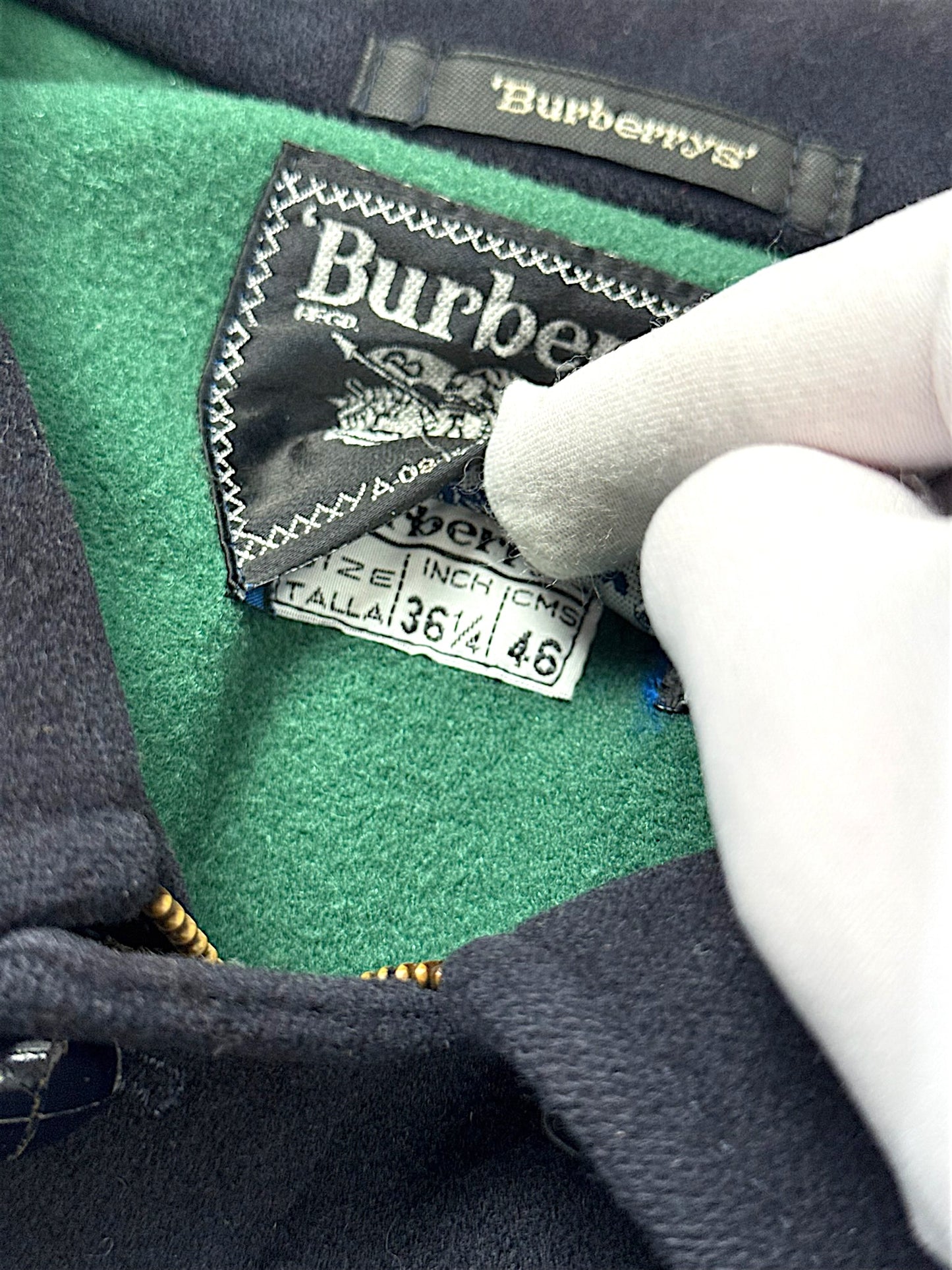 Vintage Burberry Übergangsjacke mit Kragen (M)