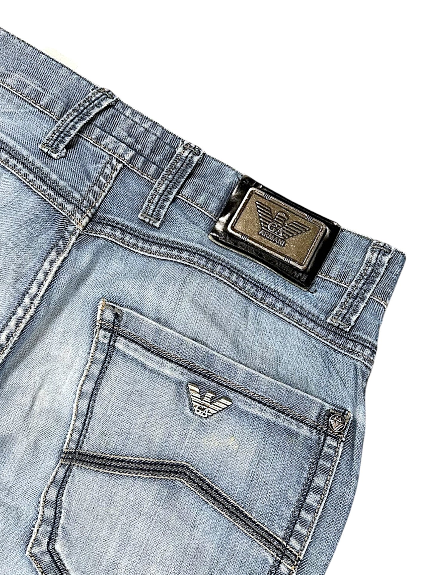 Vintage Armani Y2K Straight Leg Jeans (M)