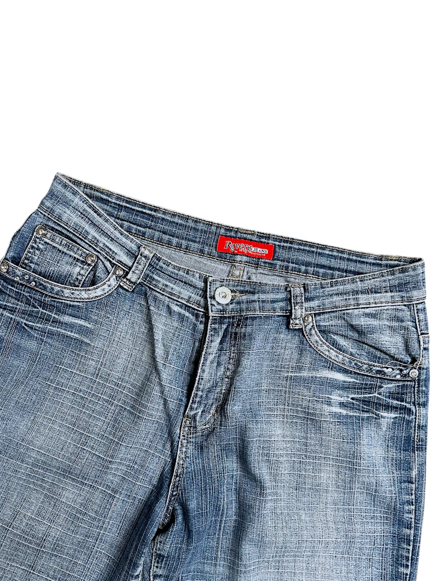 Vintage Revers Y2K Low Waist Bootcut / Flared Damenjeans (M)