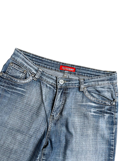 Vintage Revers Y2K Low Waist Bootcut / Flared Damenjeans (M)