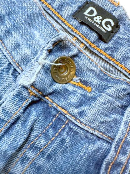 Vintage Dolce & Gabbana Y2K Straight Leg Jeans (L) – Detailaufnahme 2