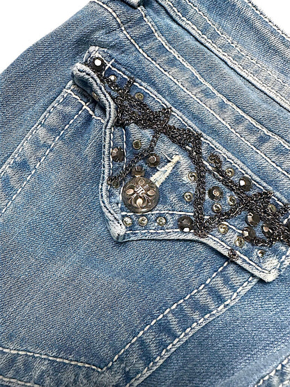 Vintage Miss Me Y2K Low Waist Bootcut / Flared Damenjeans (M)
