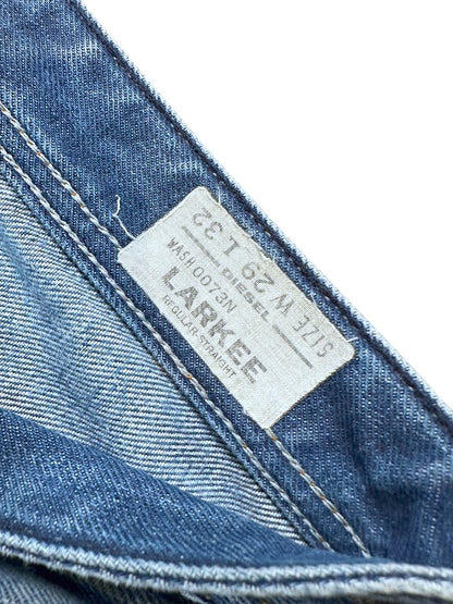 Vintage Diesel Y2K Straight Leg Jeans „Larkee“ (S) – Detailaufnahme 3