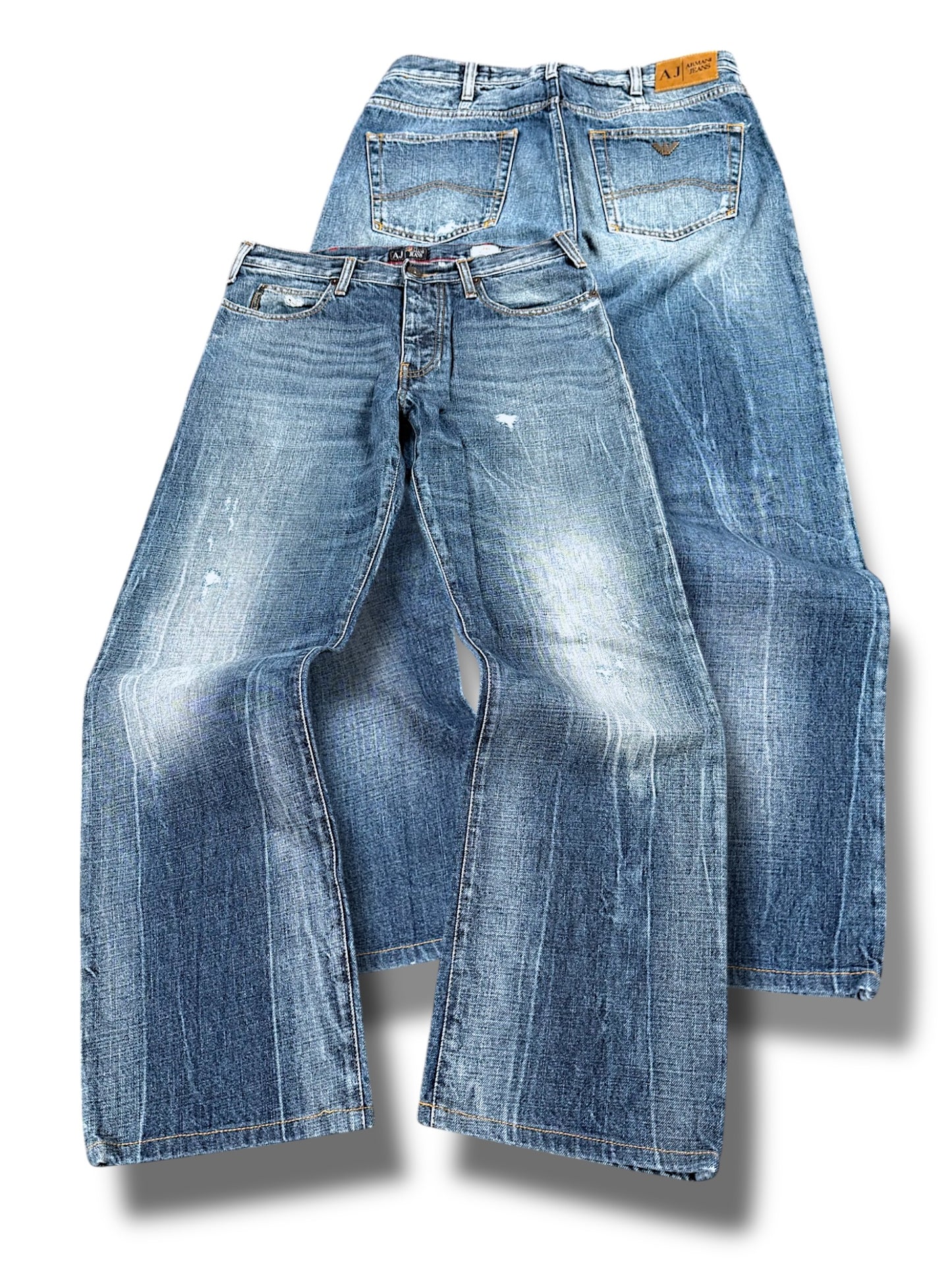 Vintage Armani Y2K Straight Leg Jeans (S)