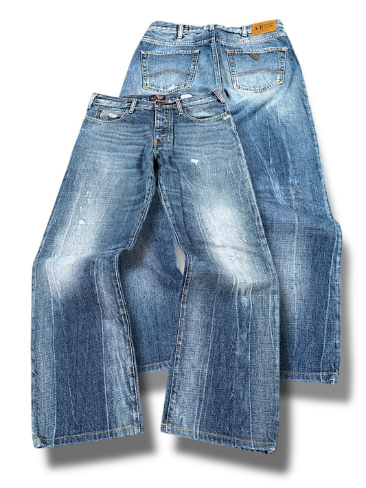 Vintage Armani Y2K Straight Leg Jeans (S)