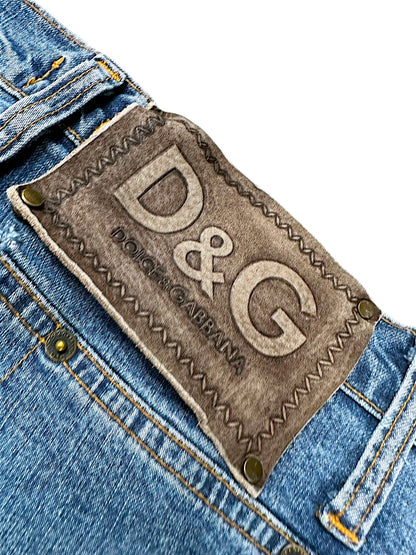 Vintage Dolce & Gabbana Y2K Flared Damenjeans (XXL)