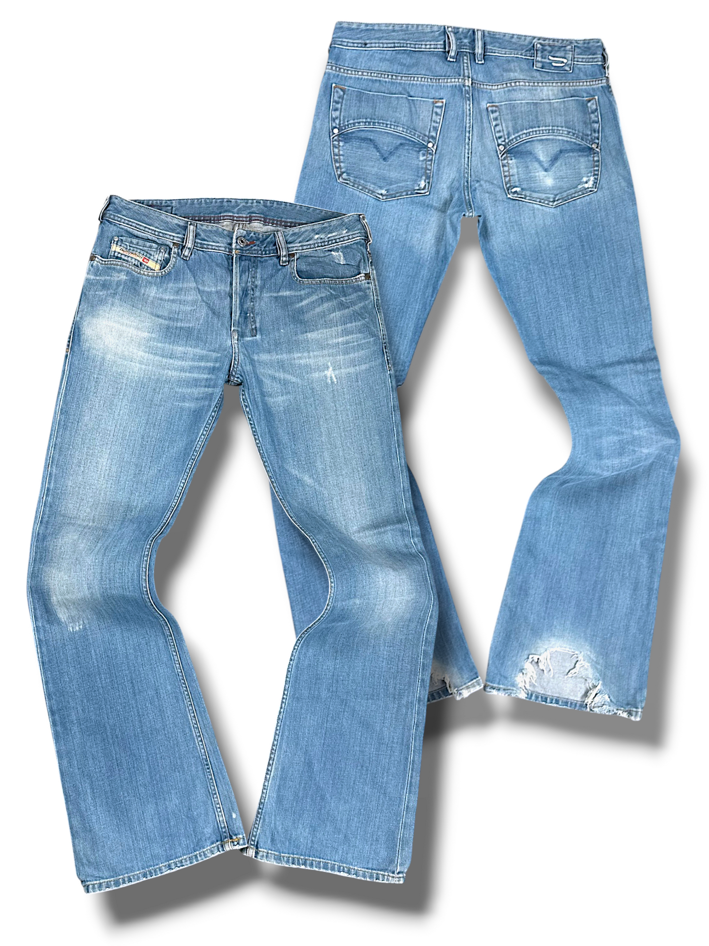 Vintage Diesel Y2K Flared Jeans „Safado“ (XL)