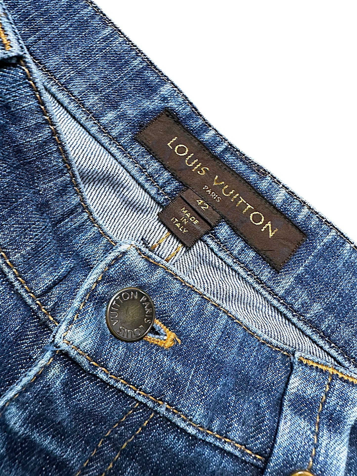 Vintage Louis Vuitton Y2K Flared Designerjeans