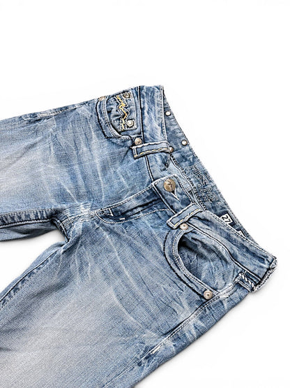 Vintage Miss Me Y2K Low Waist Bootcut / Flared Damenjeans (M)