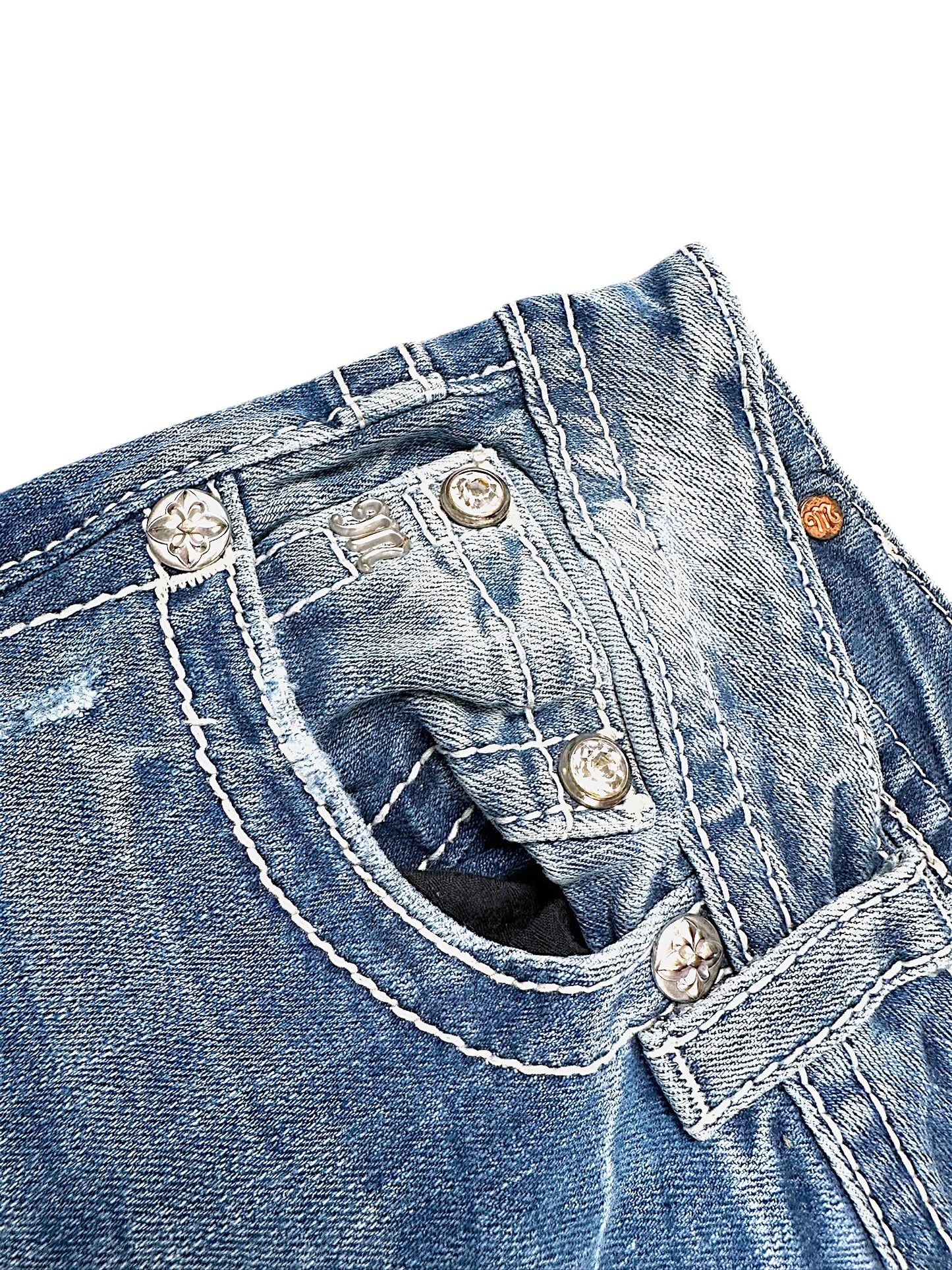 Vintage Miss Me Y2K Bootcut Damenjeans (M)
