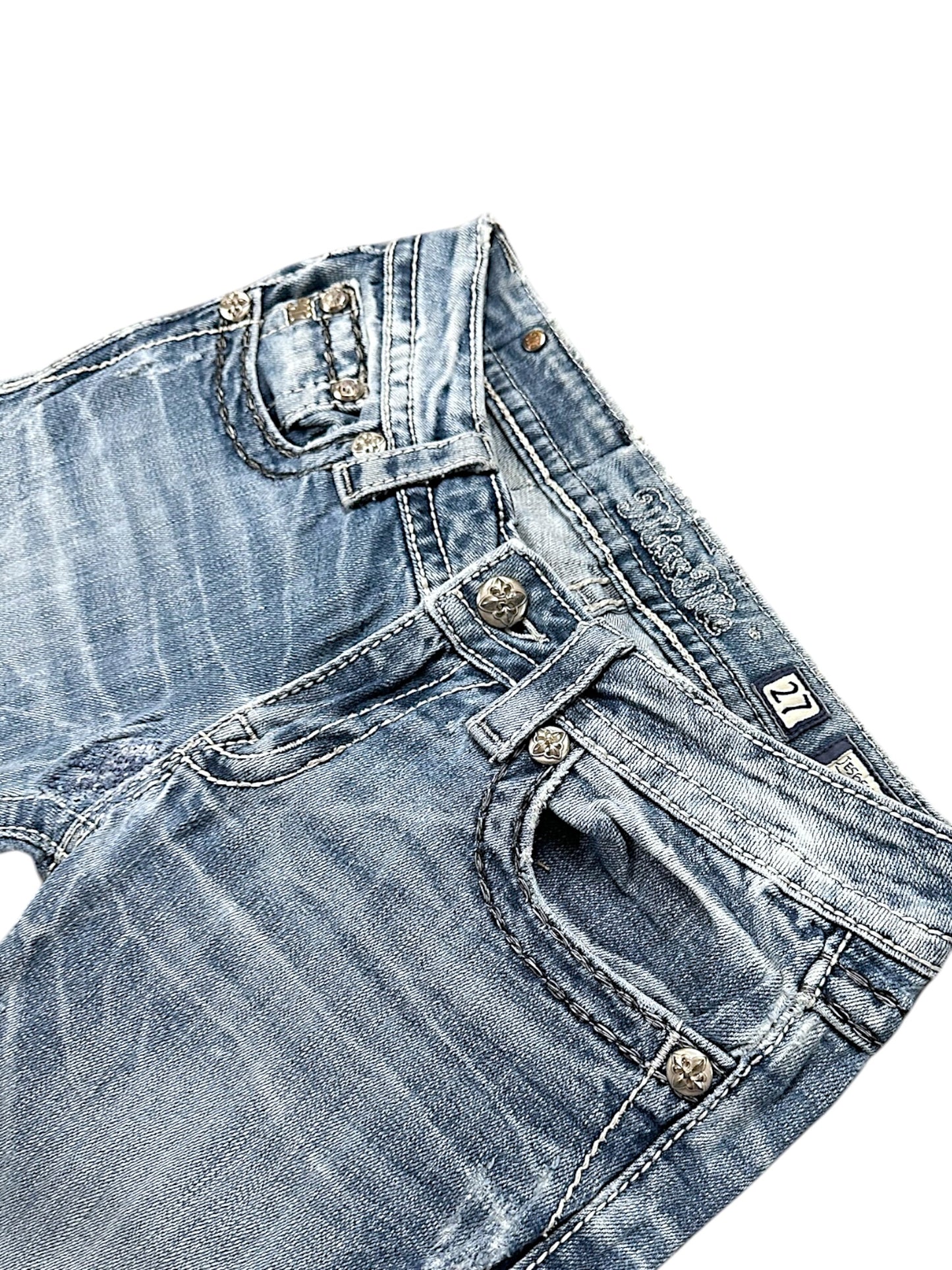 Vintage Miss Me Y2K Low Waist Bootcut / Flared Damenjeans (S)