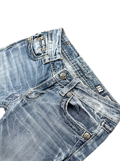 Vintage Miss Me Y2K Low Waist Bootcut / Flared Damenjeans (S)