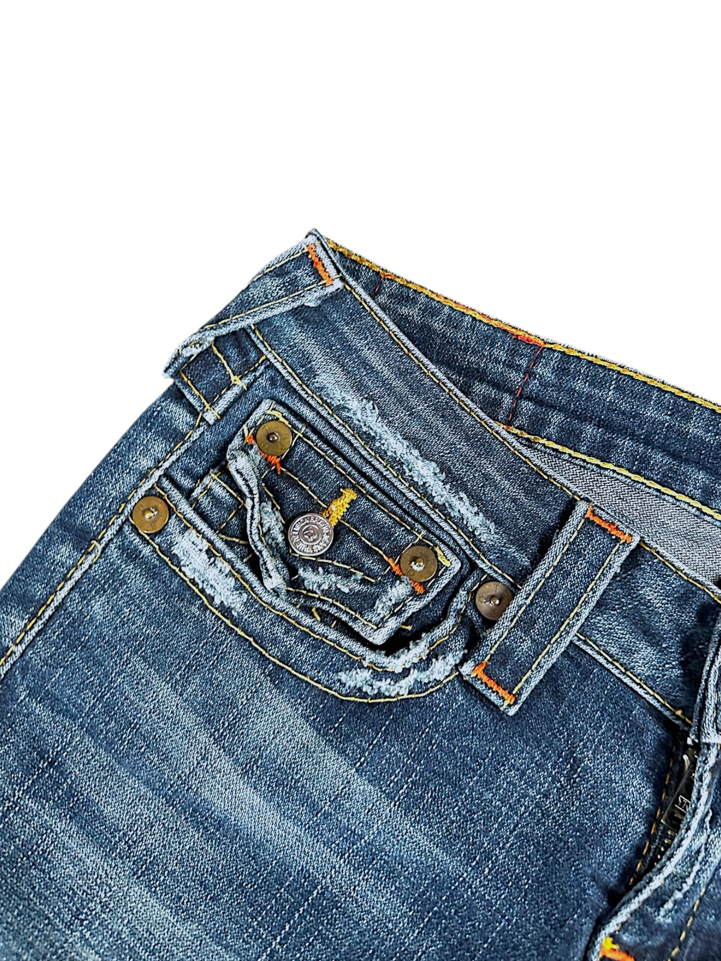 Vintage True Religion Y2K Low Waist Flared Damenjeans (M)