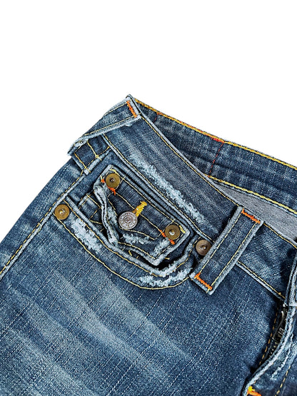 Vintage True Religion Y2K Low Waist Flared Damenjeans (M)