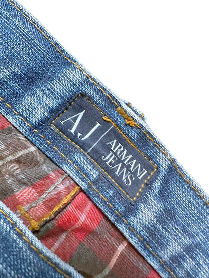 Vintage Armani Straight Leg Jeans (XL) – Detailaufnahme 2
