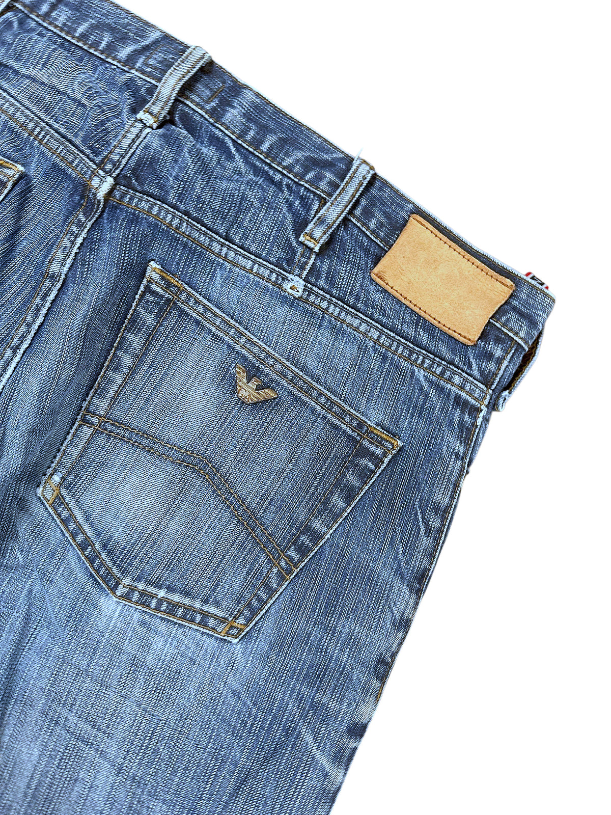 Vintage Armani Straight Leg Jeans (XL) – Detailaufnahme 4