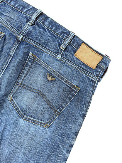 Vintage Armani Straight Leg Jeans (XL) – Detailaufnahme 4
