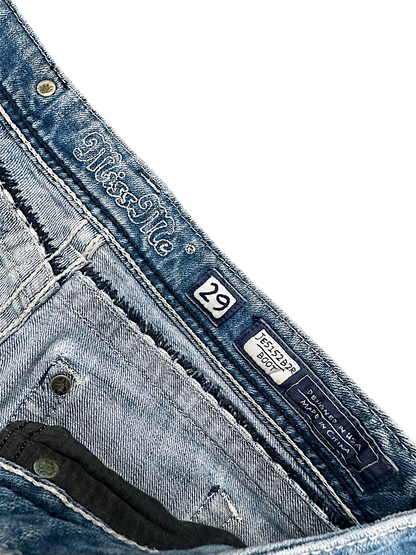 Vintage Miss Me Y2K Low Waist Bootcut Damenjeans (S)