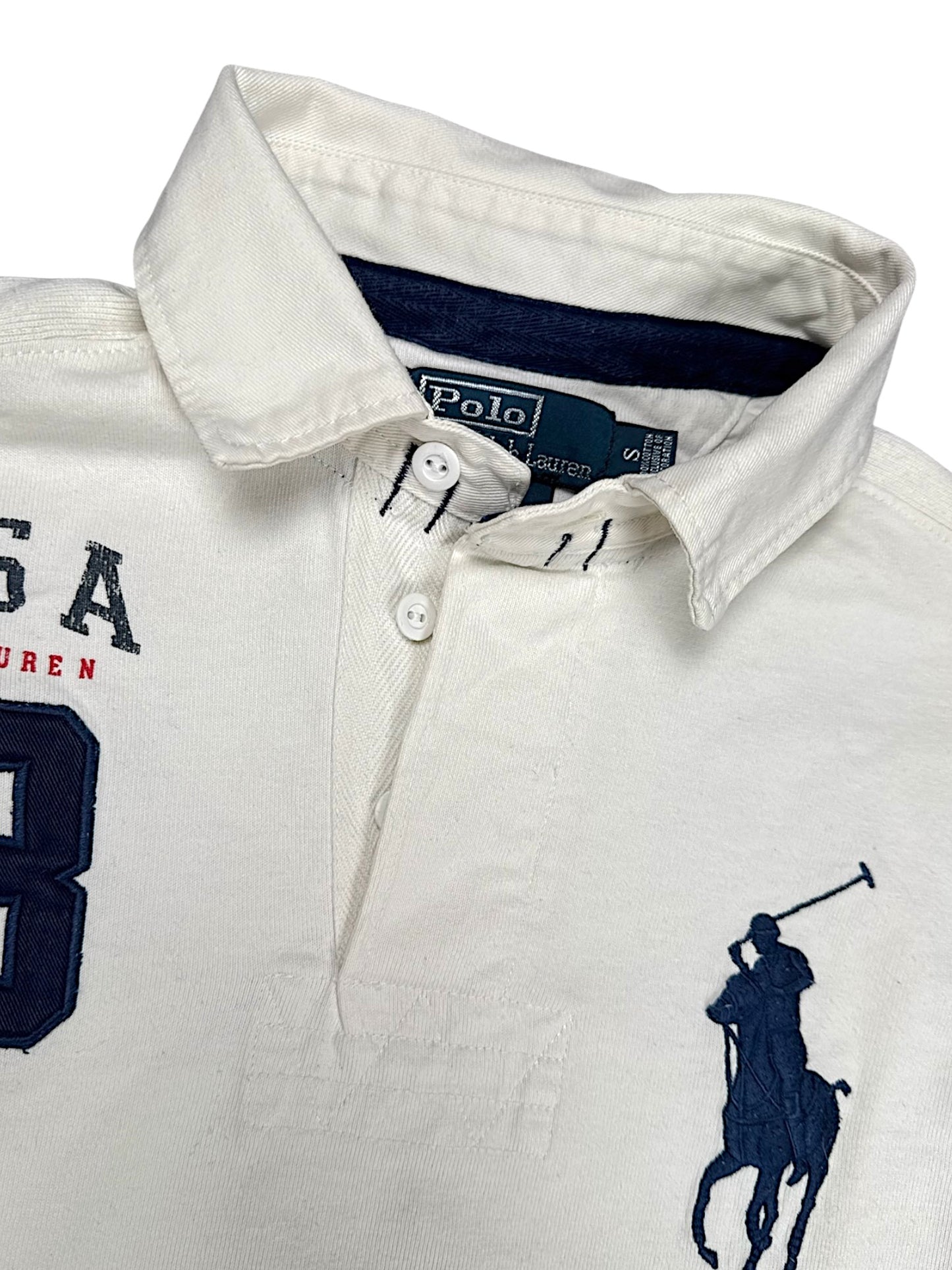 Vintage Ralph Lauren Y2K Pullover mit Kragen (S)
