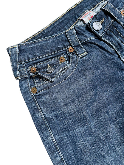Vintage True Religion Y2K Low Waist Bootcut / Flared Damenjeans (M)