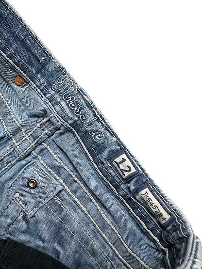 Vintage Miss Me Y2K Low Waist Bootcut Damenjeans (XS)