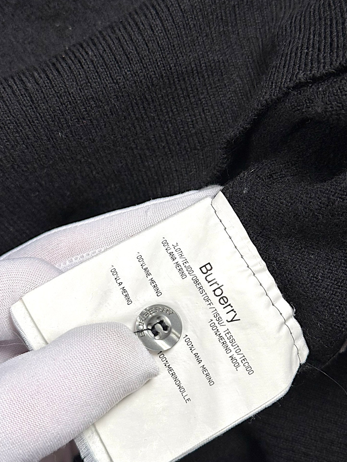 Vintage Burberry Langarm Polo (XS)