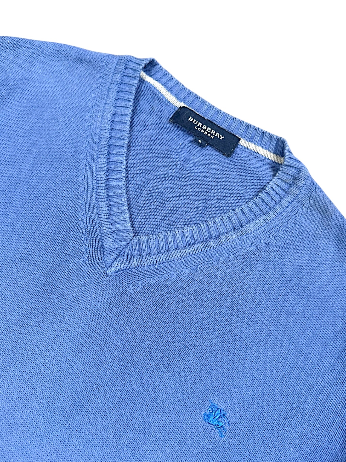 Vintage Burberry Pullover mit V-Ausschnitt (L)