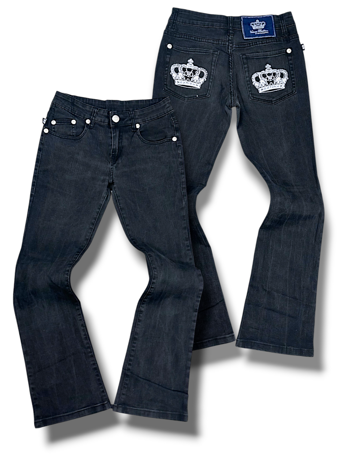 Vintage Victoria Beckham Y2K Low Waist Bootcut / Flared Damenjeans (S)