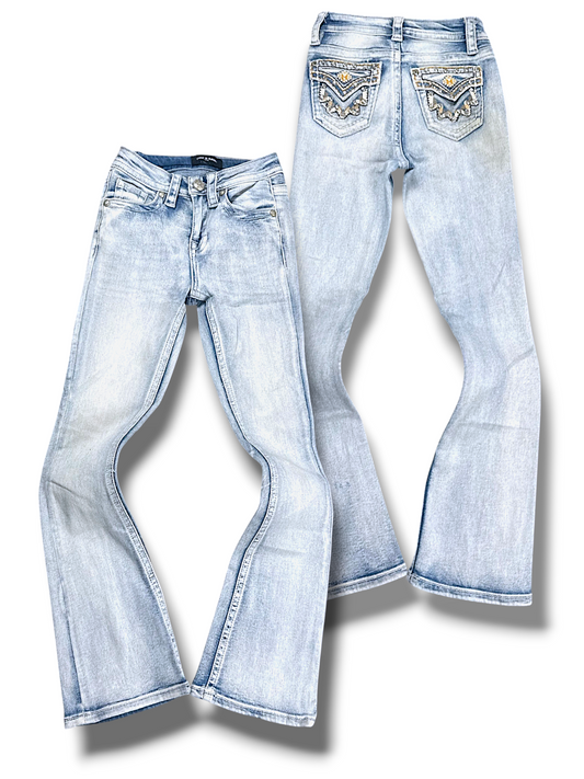Vintage Fire & Rain Y2K Low Waist Bootcut Damenjeans (XS)