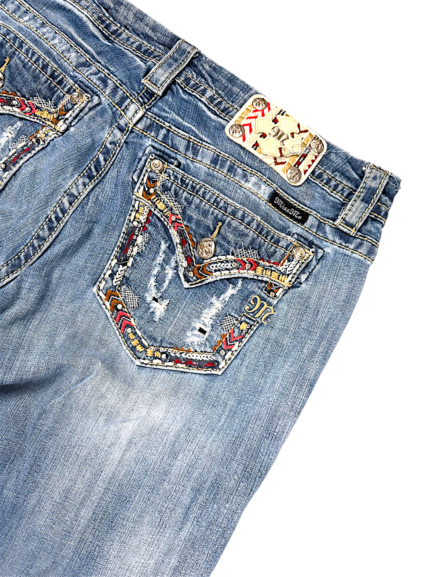 Vintage Miss Me Y2K Flared Damenjeans (L)