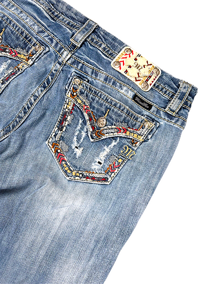 Vintage Miss Me Y2K Flared Damenjeans (L)