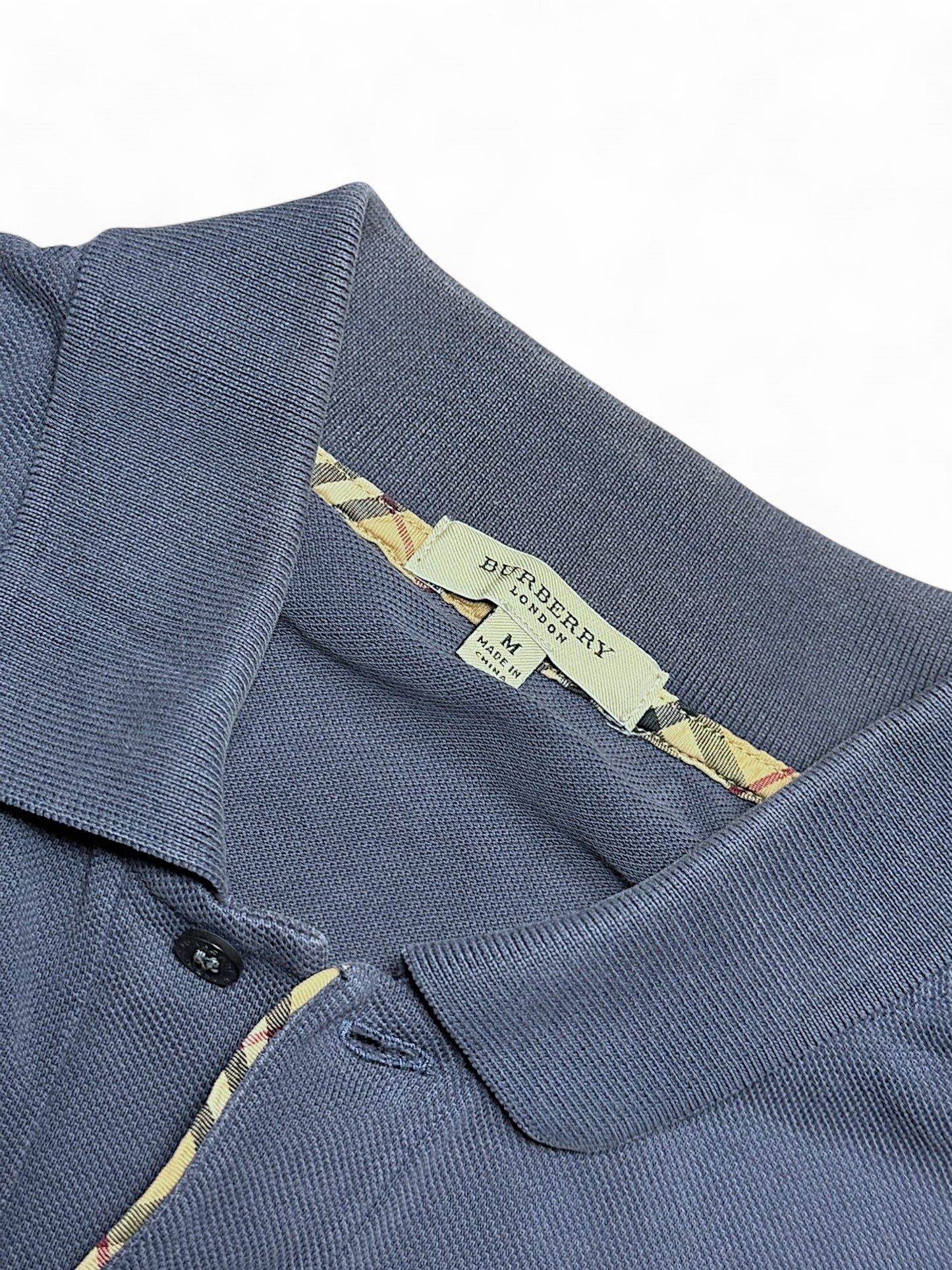 Vintage Burberry Langarm Polo (L)