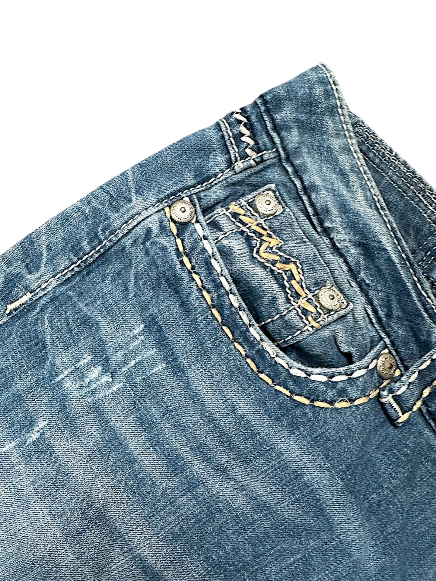 Vintage Miss Me Y2K Low Waist Bootcut / Flared Damenjeans (L)