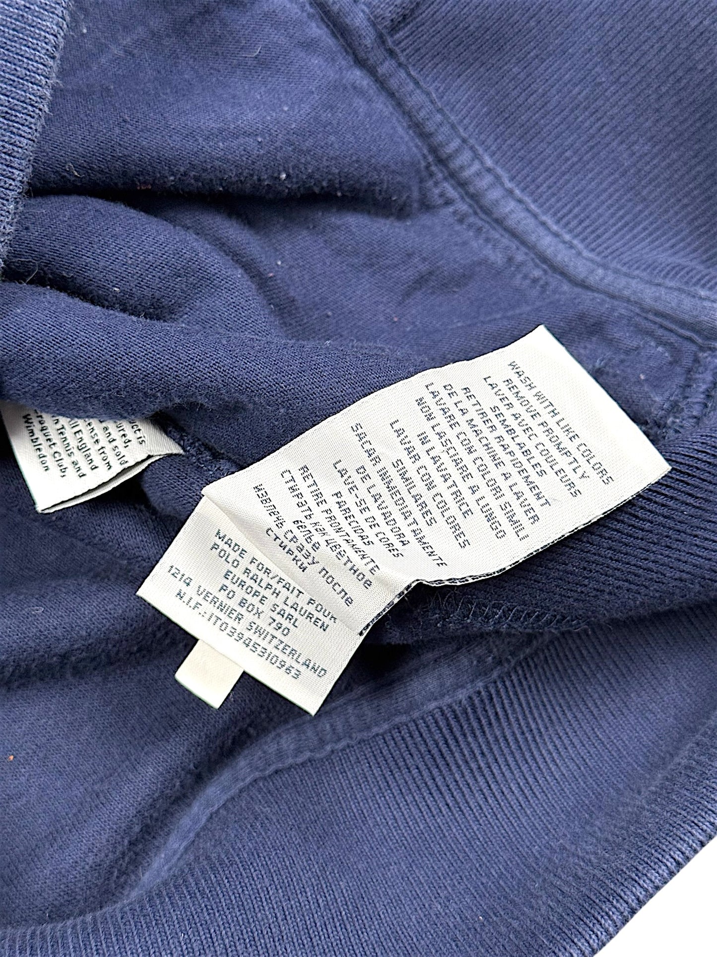 Vintage Ralph Lauren „Big Pony“ Zip-Pullover (S)