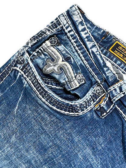 Vintage Rock Revival Y2K Straight Leg Jeans (L)