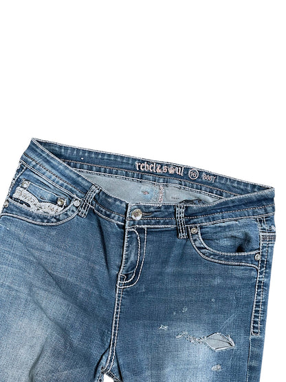 Vintage Y2K Low Waist Bootcut Damenjeans (M)