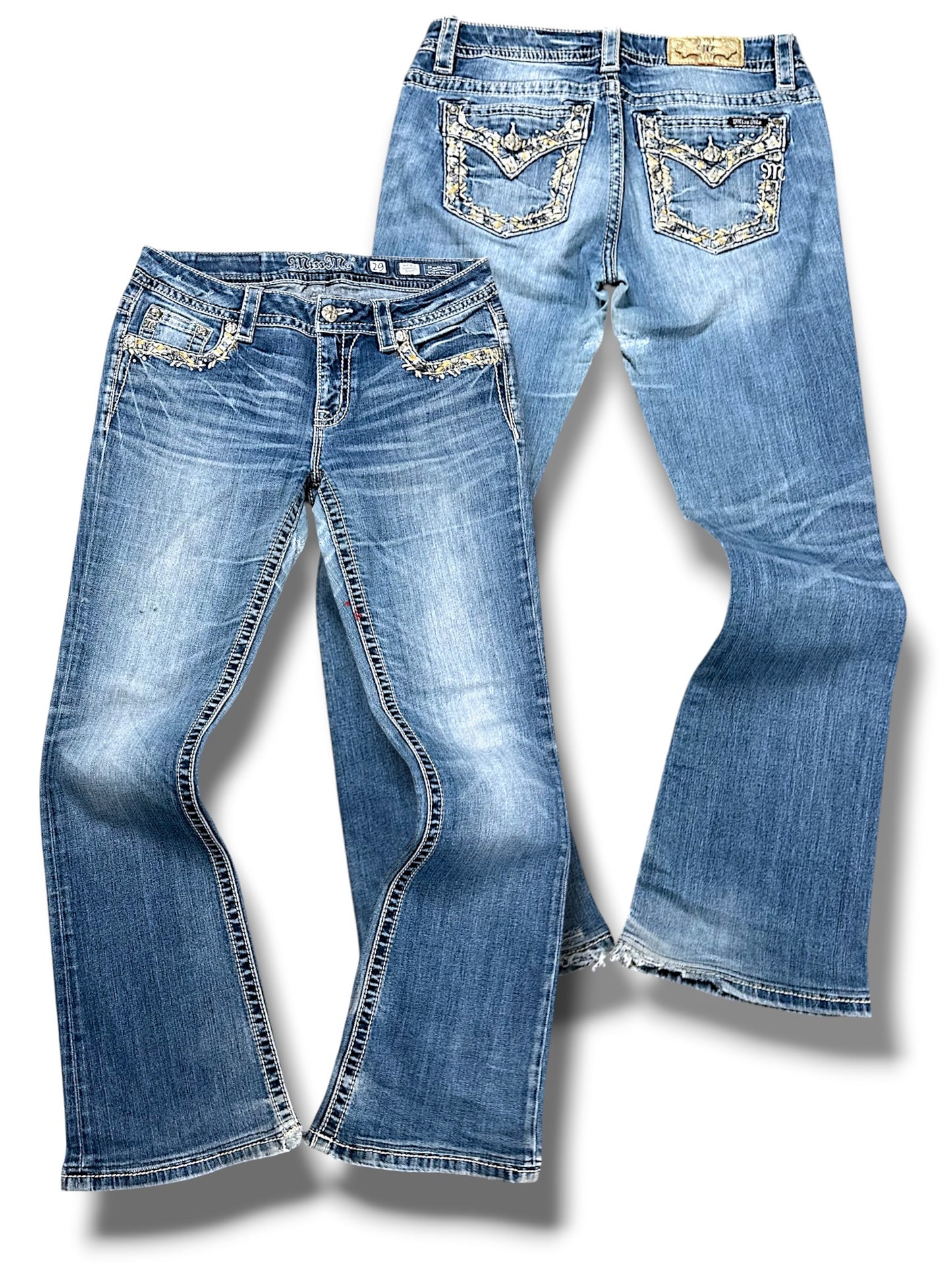 Vintage Miss Me Y2K Bootcut / Flared Damenjeans (L)