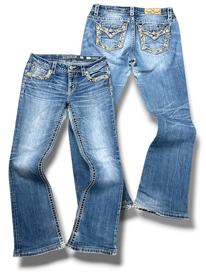 Vintage Miss Me Y2K Bootcut / Flared Damenjeans (L)