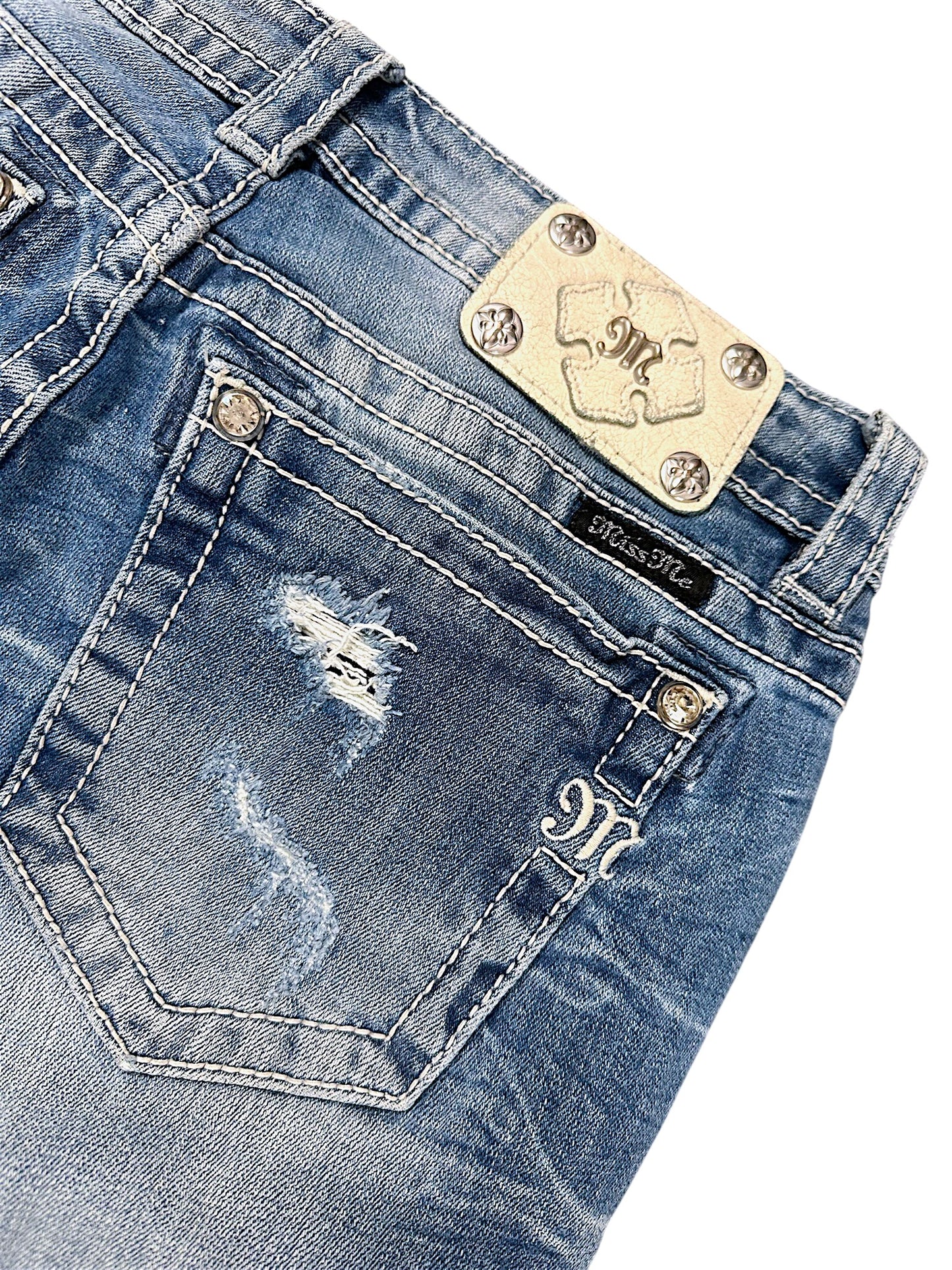 Vintage Miss Me Y2K Bootcut Damenjeans (M)