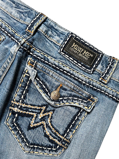 Vintage Miss Me Y2K Low Waist Bootcut / Flared Damenjeans (L)