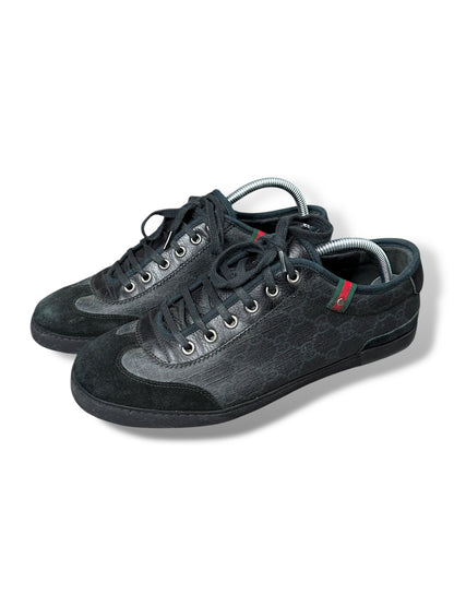 Vintage Gucci Canvas Low-Top Schuhe (42)