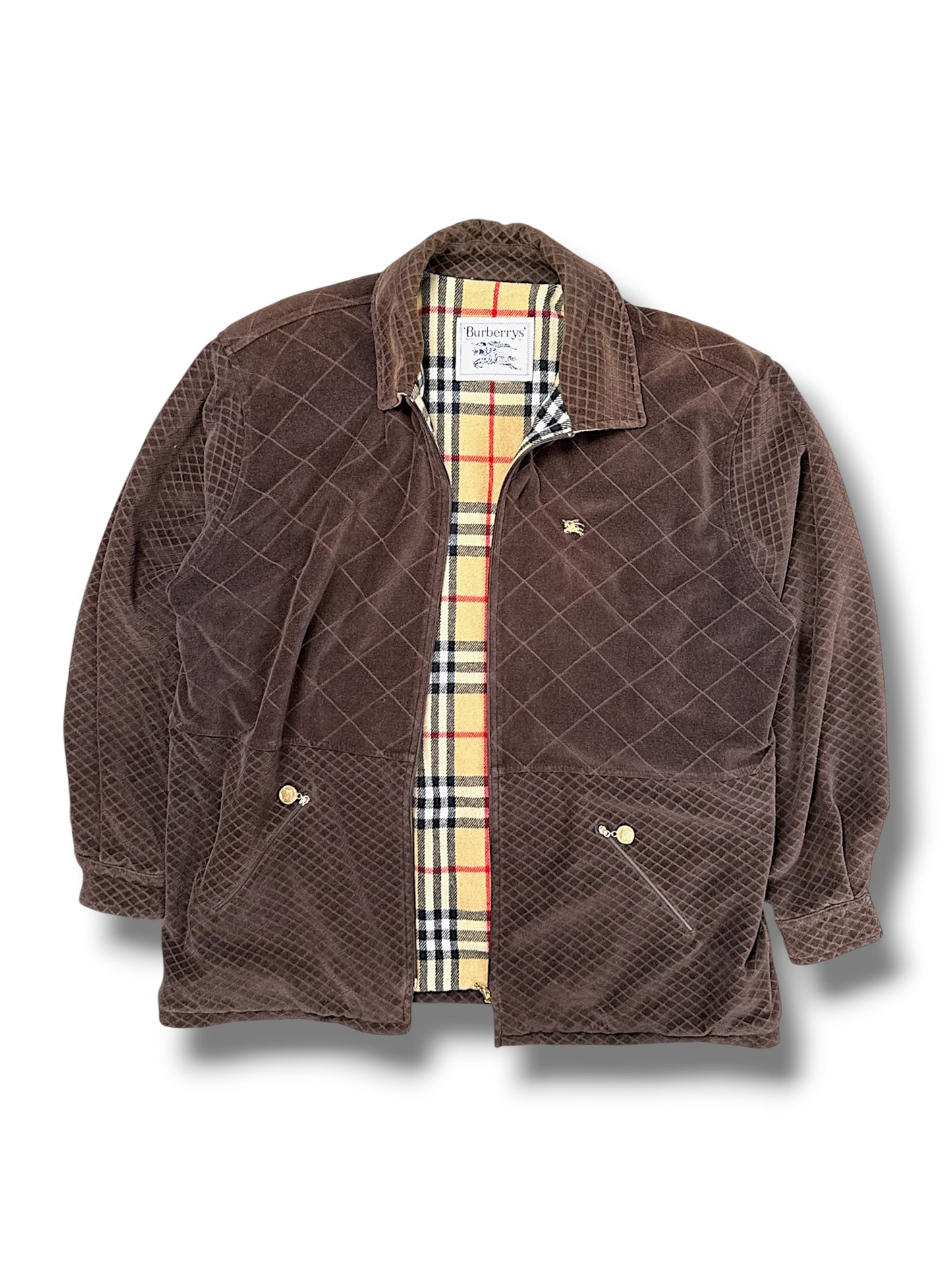 Vintage Burberry Y2K Harrington Jacke (L)