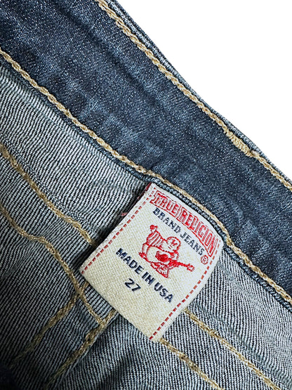 Vintage True Religion Y2K Low Waist Bootcut / Flared Damenjeans (M)